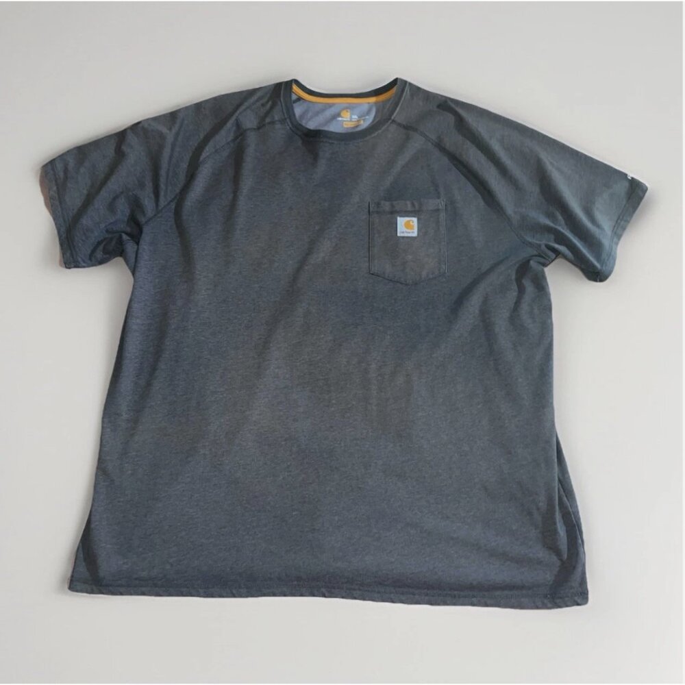 Carhartt Force T Shirt Gray Pocket Tee Relaxed Fit 100410 034 Mens 3XL Workwear